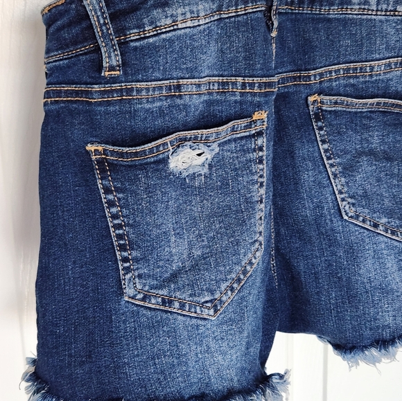 Overalls U2B Urban Basics denim adjustable straps stretchy shorts - Picture 8 of 14